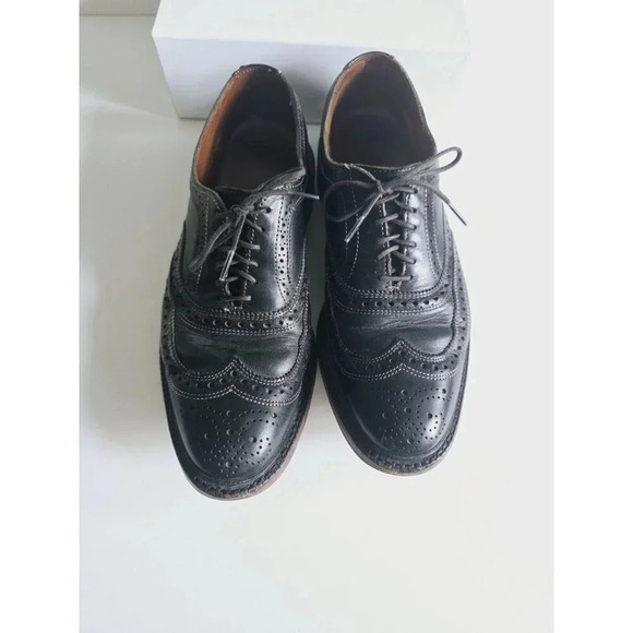 Allen Edmonds McTavish Wingtip Oxford Leather Brogue Black Dress Shoes 9 D
